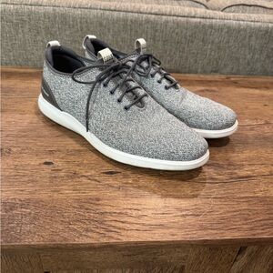 Cole Haan Gray and White Knit Sneakers